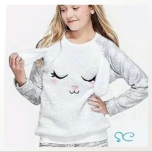 Justice Sleep Snow Bunny Pajama Top